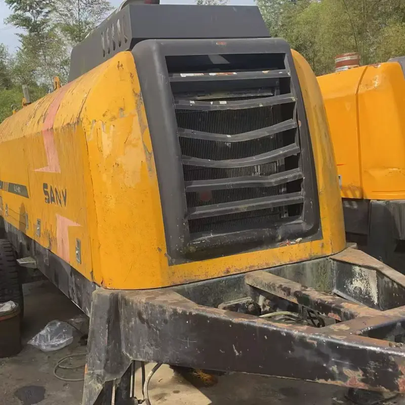 8018 Used Sany Diesel Trailer Concrete Pump for Sale