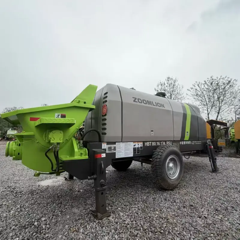 zoomlion used 8016 concrete trailer pump