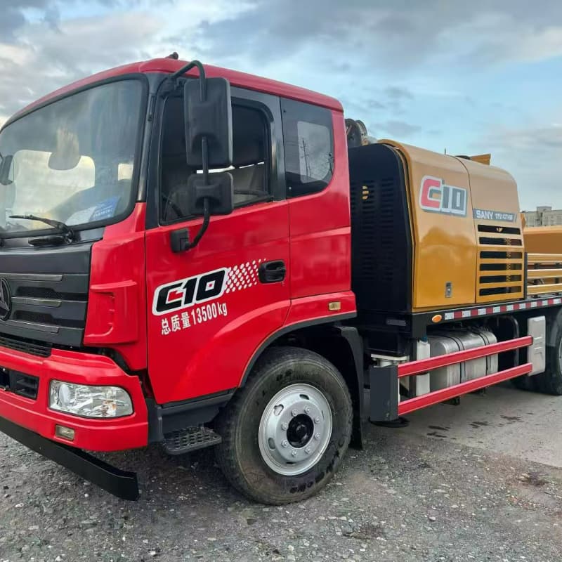 2021 Sany 10023 Trailer Mounted Concrete Line Pump