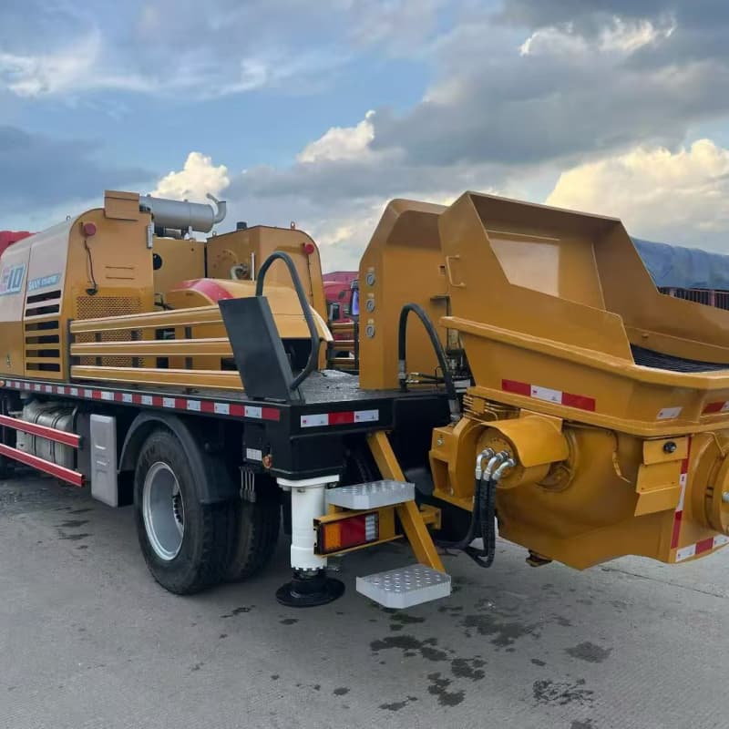 2021 Sany 10023 Trailer Mounted Concrete Line Pump
