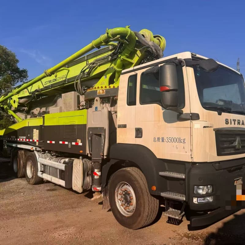 zoomlion 52m concrete pump truck