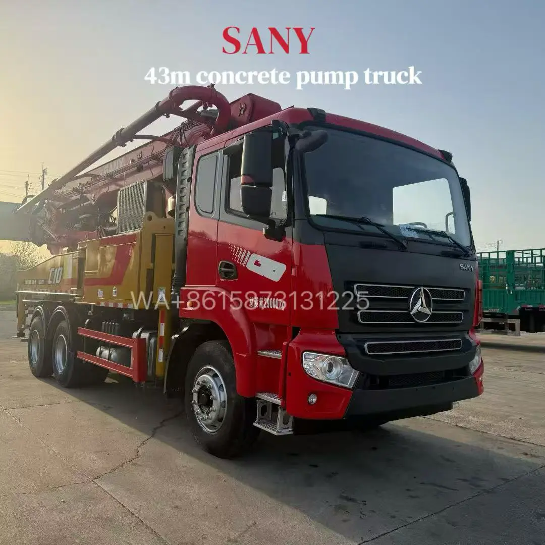 43m used sany concrete pump for sale