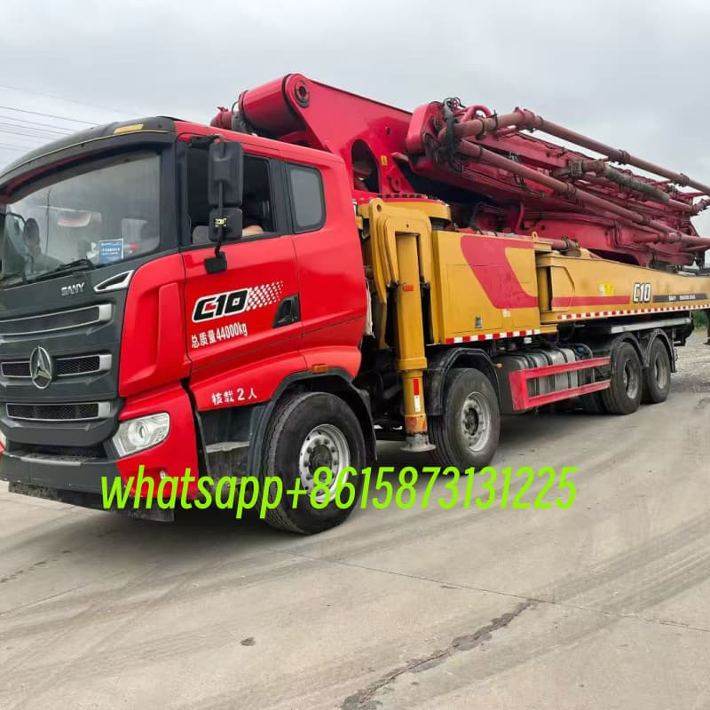 2021 sany 62m concrete pump truck