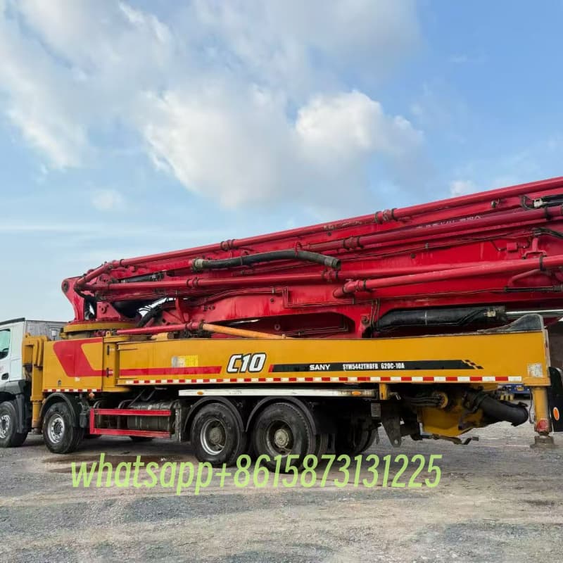 2022 sany 62m concrete pump truck