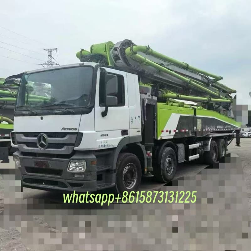 2019 56m zoomlion used concrete pump truck