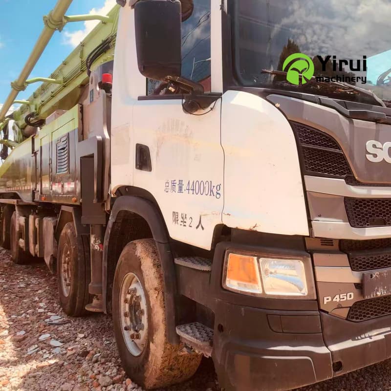 56m zoomlion scania concrete pump