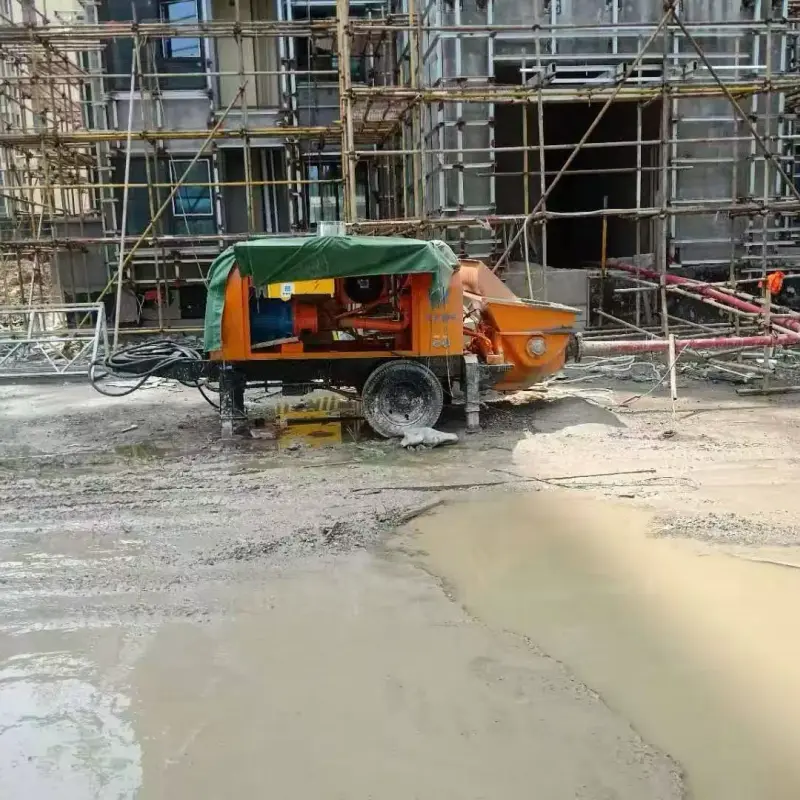 trailer mounted concrete pump