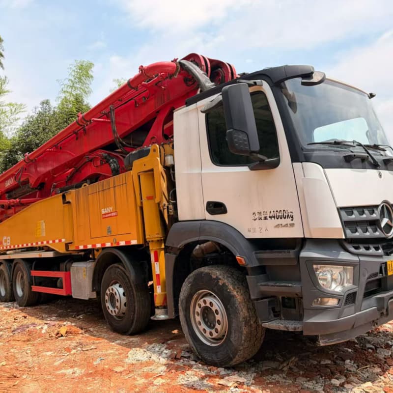 sany 56m concrete pump mercedes for sale