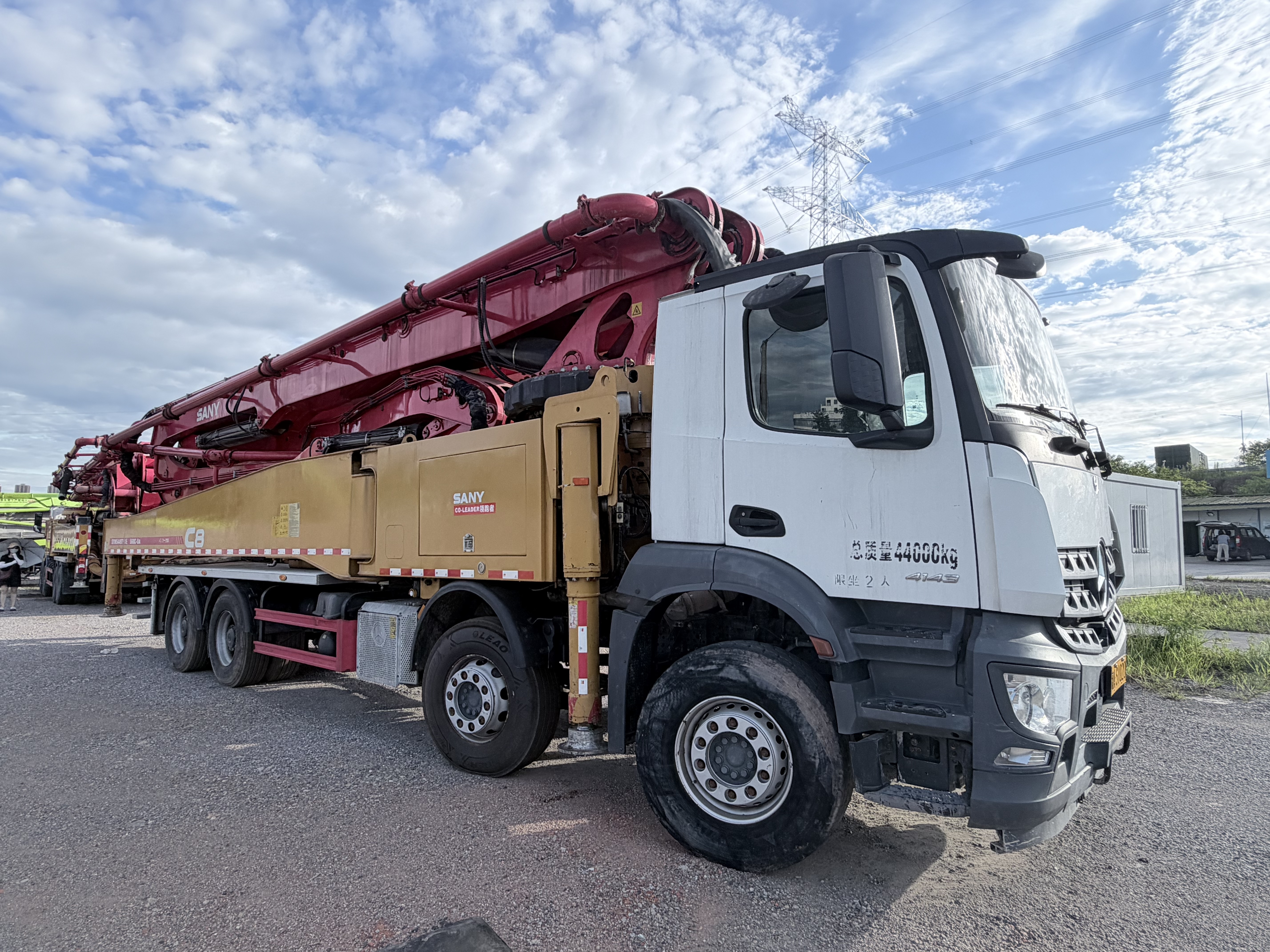used sany 56m concrete pump for sale