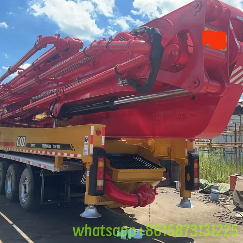sany 72m concrete pump