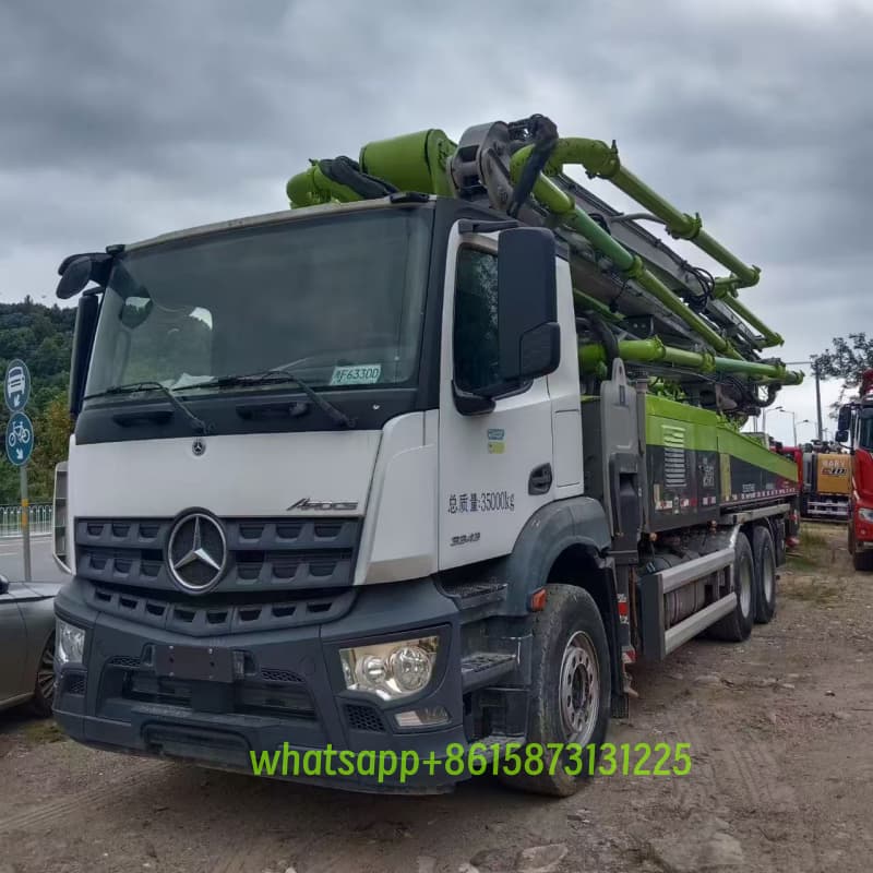 zoomlion truck mounted pump truck 50m