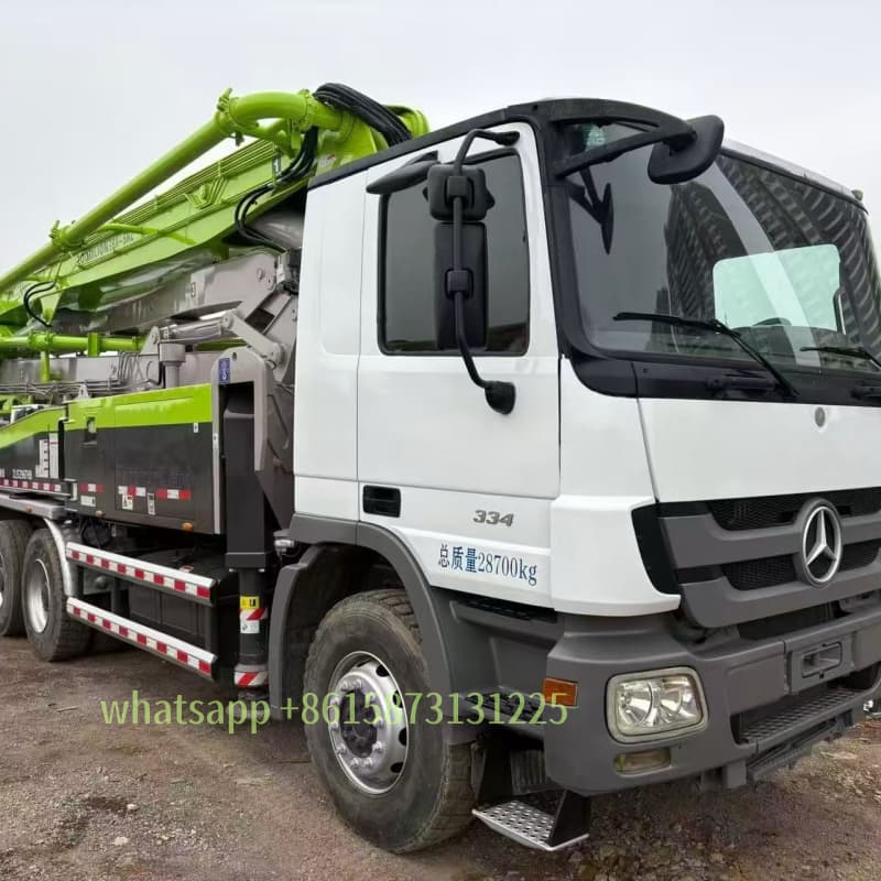 zoomlion 38m used concrete pump truck