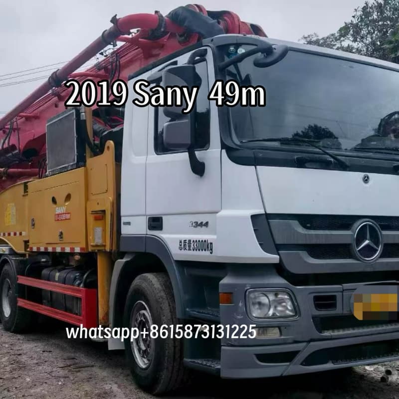 sany 49m pump truck mercedes