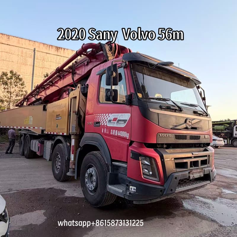 56m sany volvo pump truck