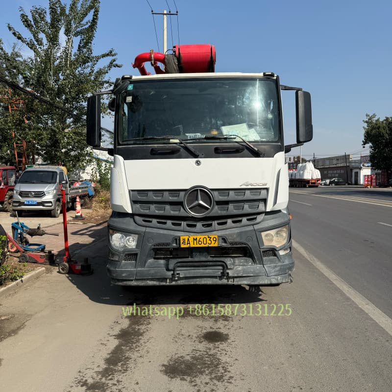 62m sany truck mounted concrete pump